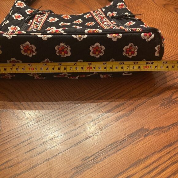 Vera Bradley bag like new black, red cream tan colors - Picture 7 of 12